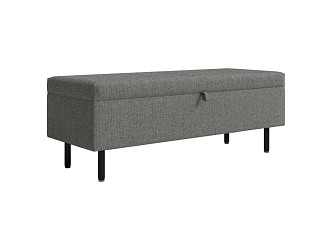 Пуфик Орматек Банкетка Sofix (Ткань: Шенилл Piano 20 Графитовый стержень) 122x46