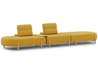 Диван модульный Альди-3 Bucle Yellow