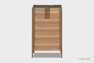 Комод "Бергамо" 5 (высокий); американский орех