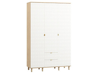 Распашной шкаф Теджонс 3-139x224 Лист ​Белый/Дуб Ирландский