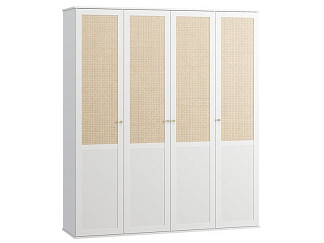 Распашной шкаф Алвис 4-182x210 Белый