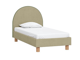 Кровать Лора 90 Вельвет Оливковый
