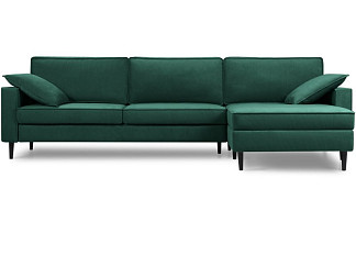 Диван угловой Дисент-2 Velvet Emerald