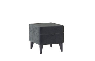 Пуф Орландо с ножками Серый уголь