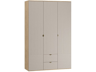 Распашной шкаф Монблан 3-139x215 Линии Латте/Дуб Ирландский