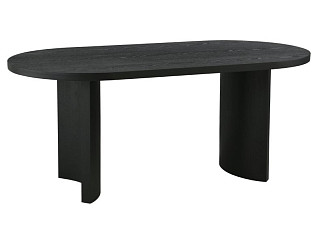 Кухонный стол Келвин 180x90 Ясень Черный