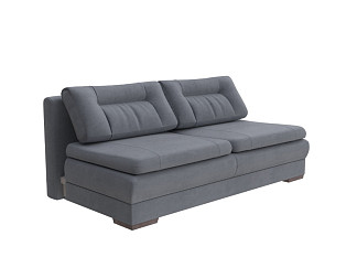 Орматек Диван-кровать Easy Home Base Middle (Ткань: Велюр Ultra Мокрый асфальт) 150x200