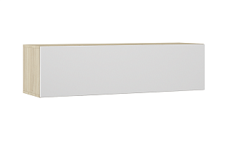 Шкаф Анри навесной АН-430.02,Д1W / Швейцарский вяз+Светлый лен