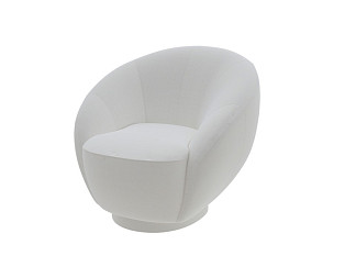 Кресло Verda Modern (Ткань: Микровелюр Marino 2 Молочный) 90x87