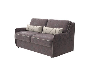 Орматек Диван-кровать Synergy Slim (Ткань: Велюр Shah 727 Коричневый/Forest 4 Бежевый) 160x196