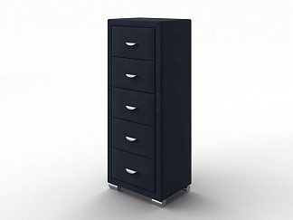 Комод Орматек OrmaSoft 2 (5 ящиков) (Ткань: Микровелюр Laska 32 Синий кит) 50x40