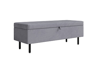 Пуфик Орматек Банкетка Sofix (Велюр Teddy Мокрый асфальт) 122x46