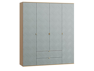 Распашной шкаф Монблан 4-185x215 Косы Мятный