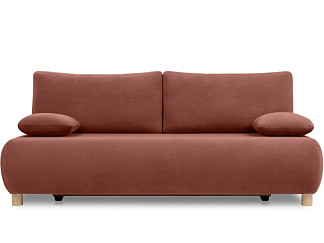 Диван прямой Овалис Велюр Терракотовый