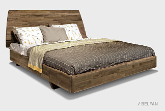 Кровать "Уоллстрит"; без основания, без матраса; (1800x2000); к-графит