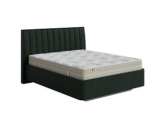 Кровать Fly Majesty с ПМ + Матрас Comfort Up Middle Plus (Ткань: Микровелюр Laska 19 Папоротник) 160x200