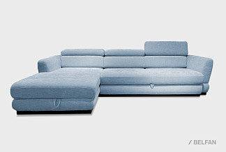 "Орландо" диван с оттоманкой; раскл.; 3MR8ML; "Впередвыкатной" (1580х1920); левый; венге; 745 (1) (гр. 1)