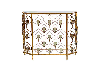 19-OA-5837 Консоль с зеркальными вставками 104*40*84