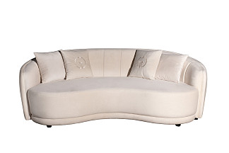 102AN-33832 Диван трехместный бежевый 233*106*79см (без канта)