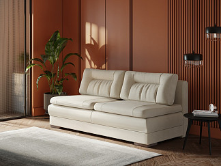 Орматек Диван-кровать Easy Home Base Middle (Ткань: Велюр Ultra Песочный) 150x200