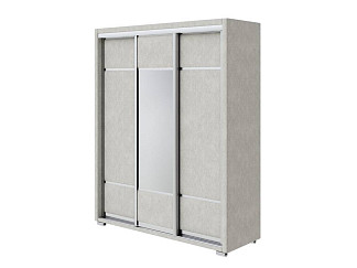 Шкаф Орматек Шкаф-купе 3х дв Orma Soft 2 (1 зеркало) (Ткань: Рогожка Levis 12 Лён) 177x60