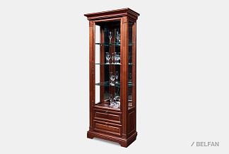 Шкаф с витриной "Престиж" 6; ГМ 5906-01; левый; мокко