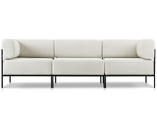 Диван модульный Нолан 3 Шенилл Белый