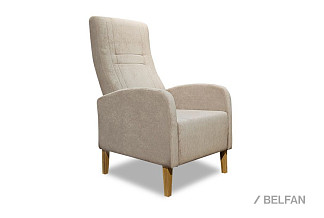 "Бруно" кресло; нераскл.; Р-40 (лак); Velvet Lux 52 (гр. 1/СМ)