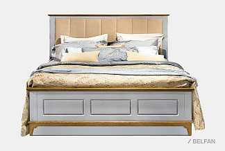 Кровать "Brianson"; без основания, без матраса; (1800x2000); муссон+дуб; Luna 10