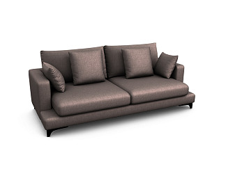 Орматек Verona пух-перо 3-х местный Soft (Ткань: Рогожка Lino 84 коричневый) 117x234