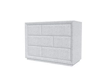 Комод Verda Modern (Ткань: Микрошенилл Rialto Белый кварц) 48x106