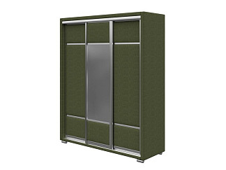 Шкаф Орматек Шкаф-купе 3х дв Orma Soft 2 (1 зеркало) (Ткань: Велюр Лама Авокадо) 177x60