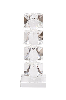 X1521340 Подсвечник "хрустальный" 9*7*25см