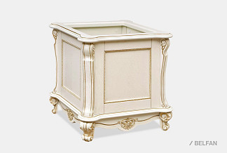 Подставка под цветы "Алези 2"; слоновая кость с золочением