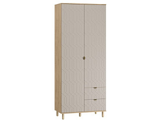 Распашной шкаф Теджонс 2-93x224 Деко ​Латте/Дуб Ирландский