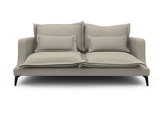 Орматек Mores 3-х местный прямой Soft (Ткань: Шенилл Canvas beige) 104x206