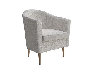 Кресло Орматек Oslo (Ткань/Массив Levis 12 Лён/Антик) 72x73