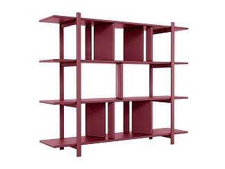 Стеллаж Я не пустой 169x130 Бордовый