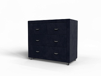 Комод Verda 2/4 (Ткань: Микровелюр Laska 32 Синий кит (Verda)) 92x48