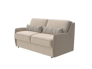 Орматек Диван-кровать Synergy Slim (Ткань: Велюр Soft 2 Светло-бежевый/Soft 22 Серый) 140x196