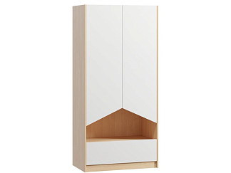 Распашной шкаф Пенни 2-90x190 Белый