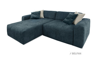 "Apollo" диван с оттоманкой S; нераскл.; 8L+1R; левый; Tiffany 12+Tiffany12+Tiffany 02 (МТХ/гр. 1)