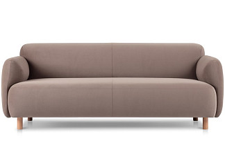 Диван прямой Пайпел-3 Велюр Кофейный