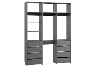 Модуль для гардероба Хелен-3.8-180-240 Grey