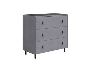 Комод Орматек Sofix (Велюр/ЛДСП Teddy 318 Мокрый асфальт/Дуб Кантербери) 92x46