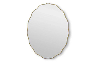 Fancy Oval Gold Зеркало в тонкой раме Smal