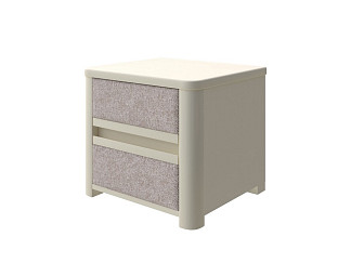 Тумба Орматек Wood Soft (Ткань: Рогожка Слоновая кость (сосна) с брашированием/Levis 14 Бежевый) 45x40