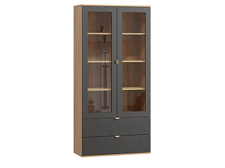 Витрина Монблан 2-93x195 Косы Графитовый