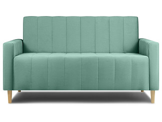 Диван прямой Маре-Мини 120 Велюр Бирюзовый