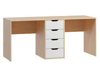 Письменный стол Клоди 173x60 Белый/Береза